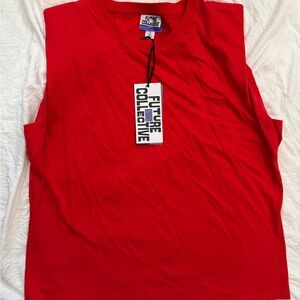 Future Collective Women's Red Muscle Tee